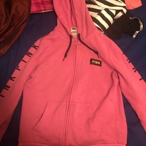 Pink hoodie